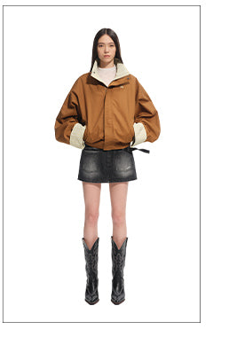 [NAWS] denim straight skirt