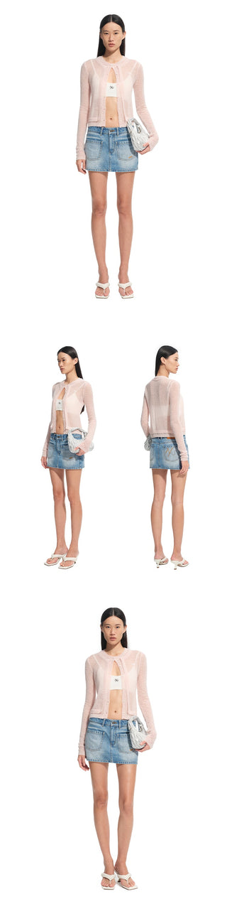 [NAWS] denim straight skirt