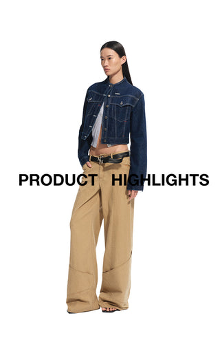 [NAWS] wide-leg work pants