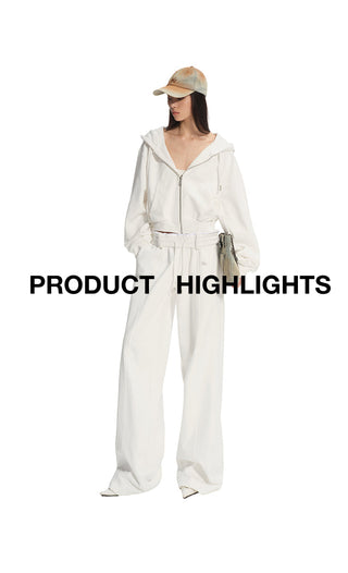 [NAWS] denim wide sweatpants