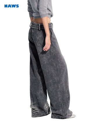 [NAWS] denim wide sweatpants