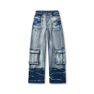 [NAWS] denim cargo pants