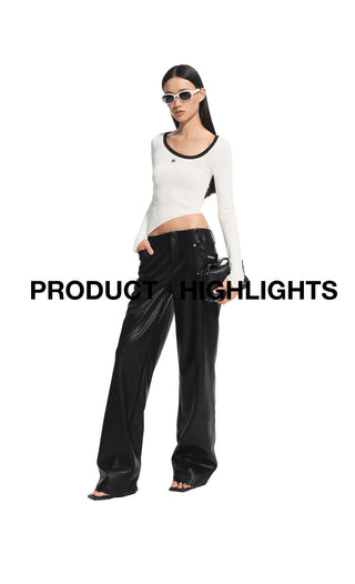 [NAWS] matte leather pants