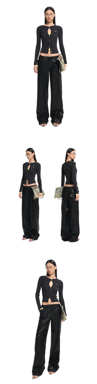 [NAWS] matte leather pants