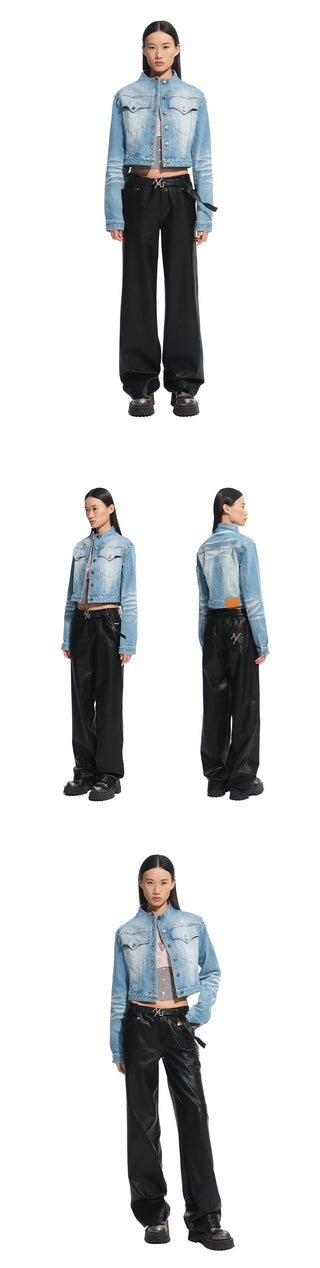 [NAWS] matte leather pants