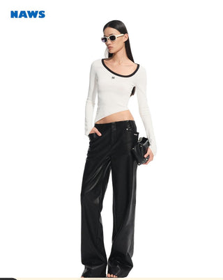 [NAWS] matte leather pants