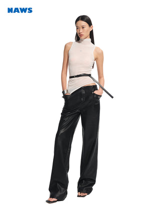 [NAWS] matte leather pants