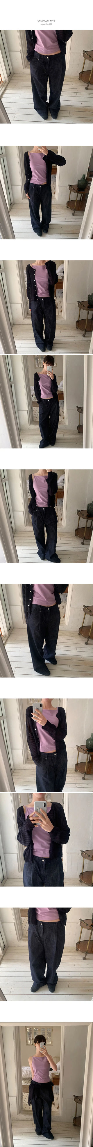 Pintuck Denim Pants