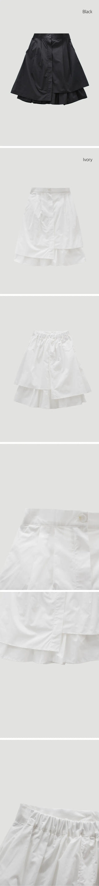 Pintuck Midi Skirt