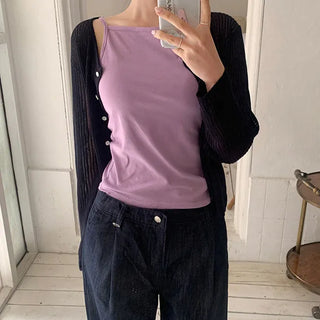 Linen Ribbed Cardigan