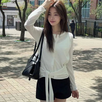 Tie Knit Cardigan