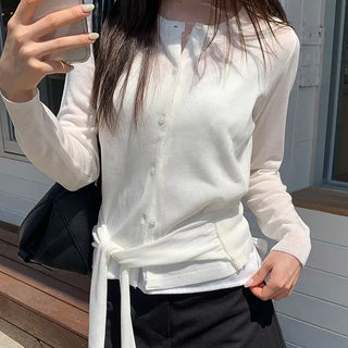 Tie Knit Cardigan