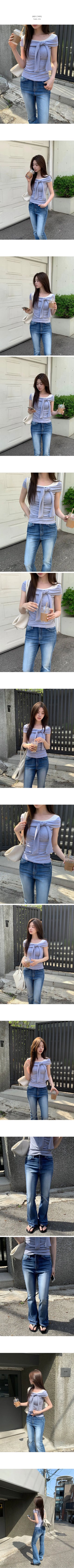 Ribbon Sleeve Tee