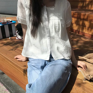 Square Puff Blouse