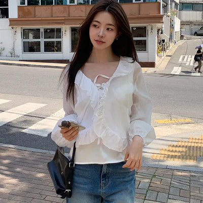Lace Strap Blouse