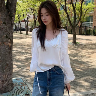 Lace Strap Blouse