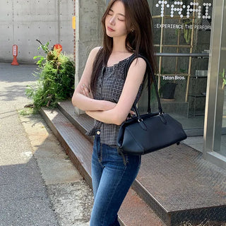 Check Sleeveless Blouse