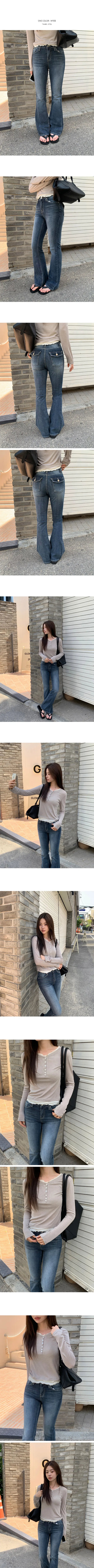 Bootcut Denim Pants
