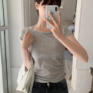 Lace Neck Tee