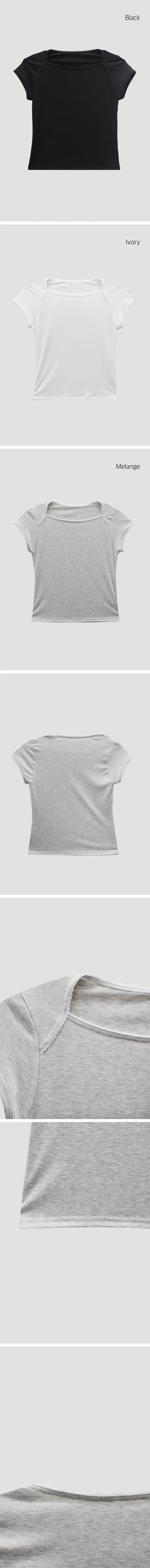 Lace Neck Tee