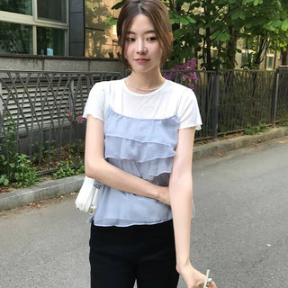 Frill Sleeveless Blouse