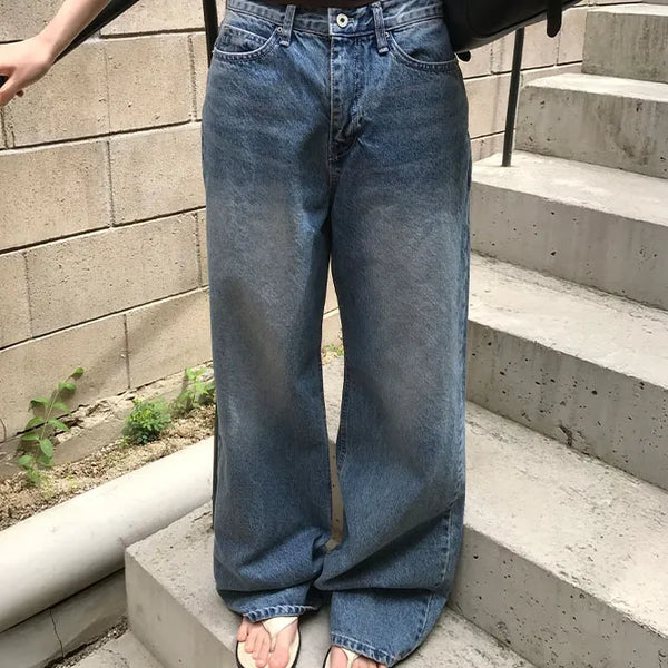 Medium Wash Denim Pants