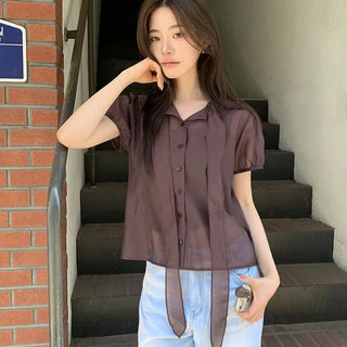 Puff Strap Blouse