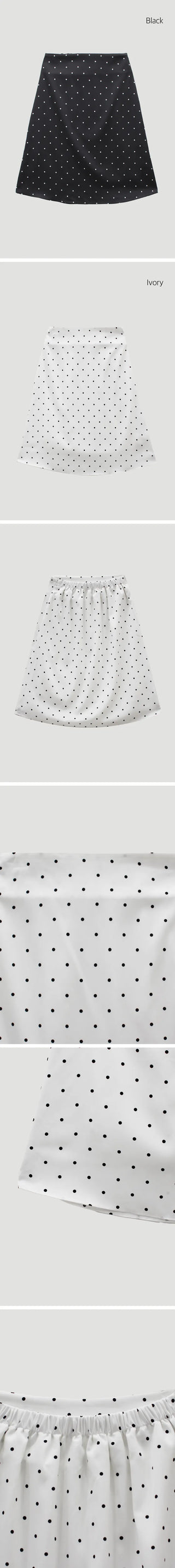 Dot Midi Skirt