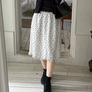 Floral Midi Skirt