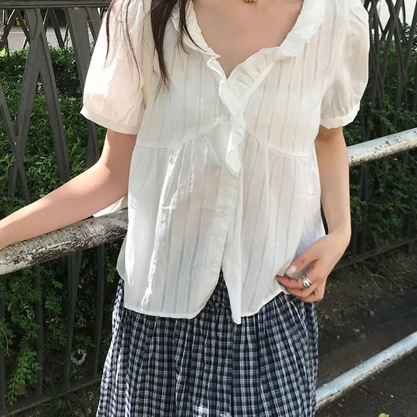 Frill Sleeve Blouse