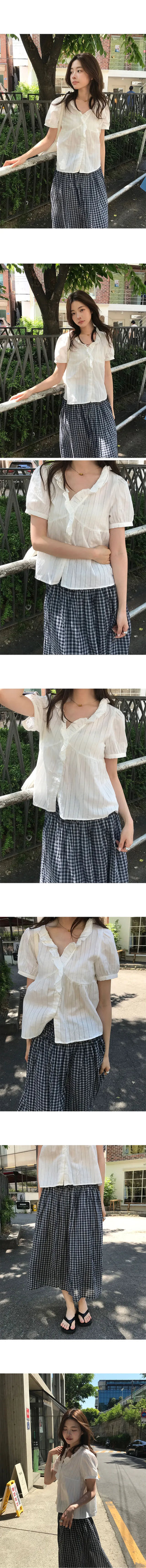 Frill Sleeve Blouse