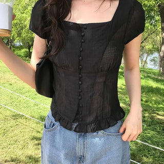 Tie Chiffon Blouse