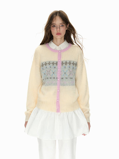 [NECY] Fake Two Piece Top Lyocell Long Sleeve