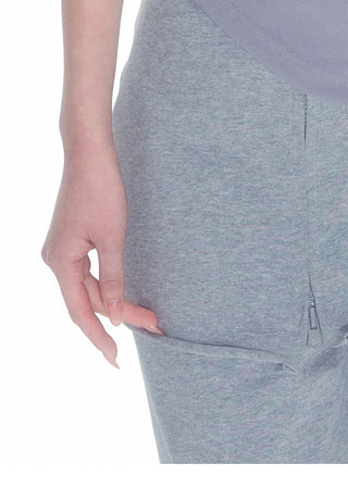 [NECY] Gray Detachable Culottes Loose Straight-Leg Pants