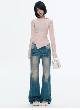 [NECY] Ripped Distressed Skinny Jeans