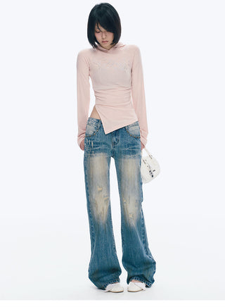 [NECY] Ripped Distressed Skinny Jeans