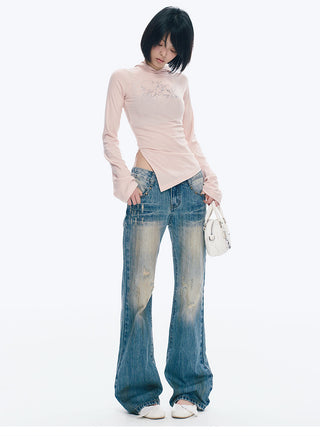 [NECY] Ripped Distressed Skinny Jeans
