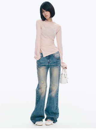 [NECY] Ripped Distressed Skinny Jeans