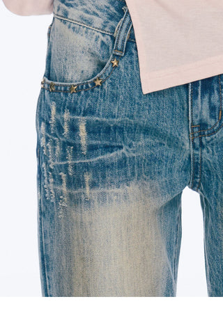 [NECY] Ripped Distressed Skinny Jeans