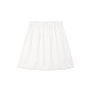 [NECY] White Plaid Ballet Style Lace A-Line Dress
