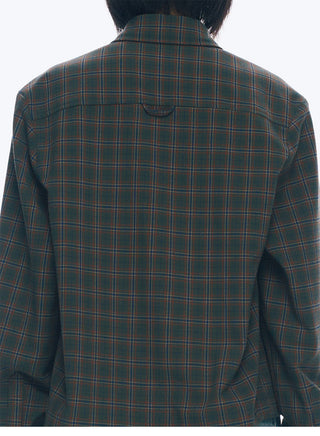 [NECY] Preppy Style Plaid Heart Lock Long Sleeve Top