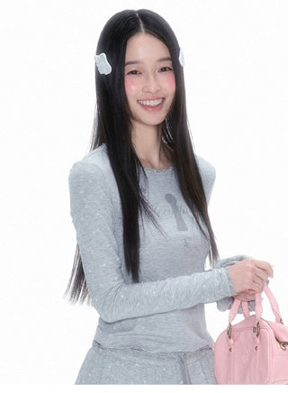 [NECY] White Wings Hairpin Sweet Girls Hair Acc