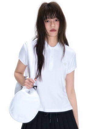 [NECY] Heart Lock White Bag Handbag