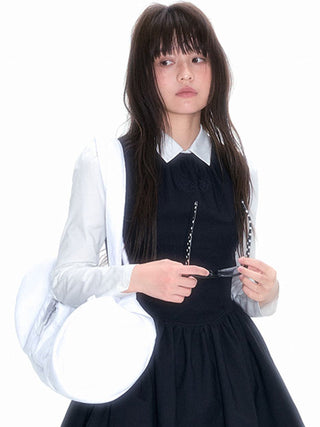 [NECY] Heart Lock White Bag Handbag