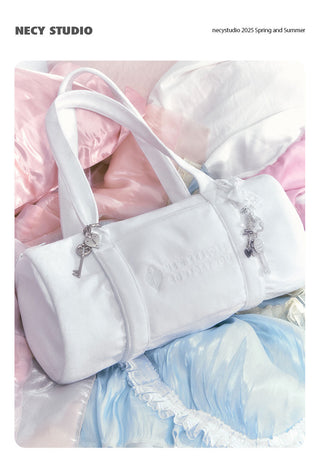 [NECY] Heart Lock White Bag Handbag