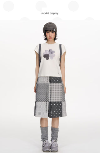 [NECY] printed floral skirt