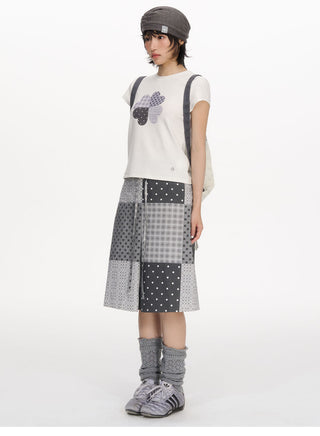 [NECY] printed floral skirt