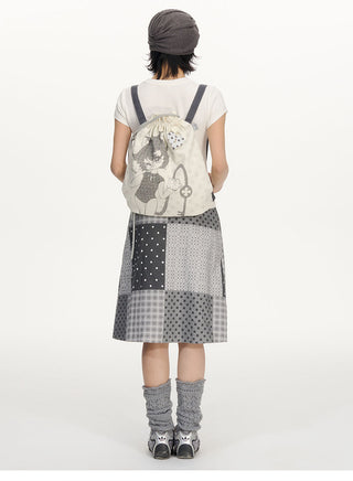 [NECY] printed floral skirt