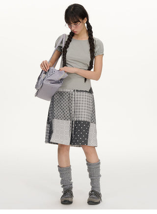 [NECY] printed floral skirt