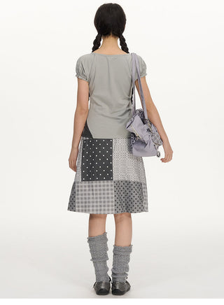 [NECY] printed floral skirt